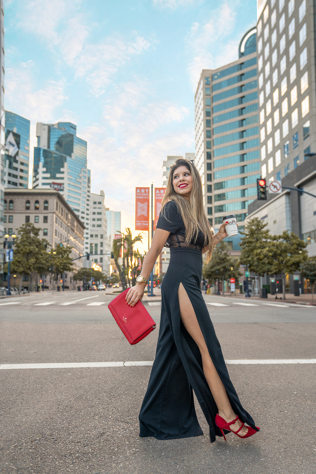 Vanessa Campos - ASOS DESIGN jumpsuit with mesh corset and split leg